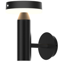 Solárne nástenné svietidlo LED Nástenný hliníkový PIR senzor 4000K USB-C IP44 Čierna