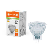 LED žiarovka GU4 MR11 1,8W = 20W 184lm 2700K teplá biela 36° 12V Ledvance
