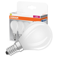 3x LED žiarovka P45 guľka E14 5,5W = 60W 806lm 2700K teplá biela 300° BASE Osram