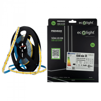 LED pásik COB 9W/m 1035lm/m 480LED/m 24V 4000K neutrálna biela IP67 roll 5m Ecolight