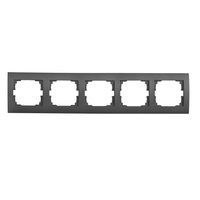 Horizontálny 5gangový rám pre zásuvku na povrch Grafit LOGI Kanlux