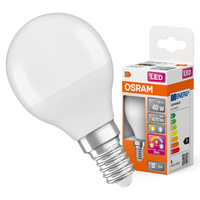 LED žiarovka P47 guľka E14 4,9W = 40W 470lm 2700-4000K CCT 200° Relax Active and Sleep CLASSIC Osram