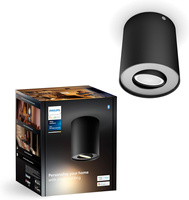 LED stropné svietidlo TUBA SPOT 4,2 W 400 lm IP20 White Ambiance TW Black Smart SMART Zigbee Bluetooth Pillar Philips HUE