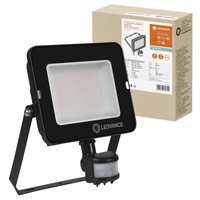 LED reflektor Vonkajší reflektor 50W 5000lm 4000K IP65 čiernypohybovým a súmrakovým senzorom reflektor Ledvance
