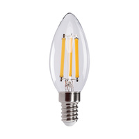 LED žiarovka E14 Edison C35 7W = 75W 1055lm 2700K teplá biela Clear XLED Filament Kanlux
