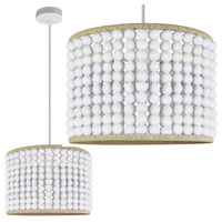 Stropné závesné svietidlo E27 béžová biela Ribe Sanico Goldlux