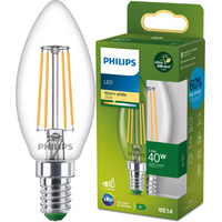 LED žiarovka E14 sviečka B35 2,3W = 40W 485lm 210lm/W 2700K teplá biela 300° CLASS A UltraEfficient Philips