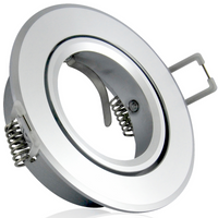 Sanico Goldlux GU10 silver EAST OPAL bodové svietidlo na zapustenie