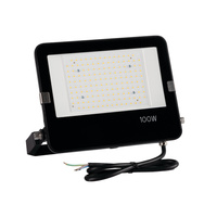 Halogénová LED lampa 100W 14000lm 4000K, neutrálna biela 110° IP65 IK08 čierna FL Kanlux