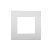 Jednoduchý horizontálny rámik na povrchovú montáž pre zásuvku biely OFFICE Kanlux