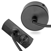 NAPÁJACÍ ADAPTÉR PRE PRÍPOJNICE MONTÁŽNA ZÁKLADŇA 1F ČIERNA LUMILED