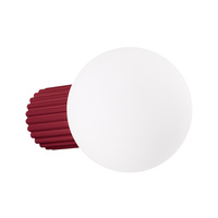 Nástenné svietidlo do kúpeľne G9 Round Maroon Modern Matte IP44 Halo Sollux