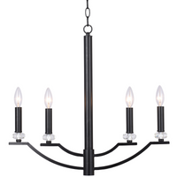 Dekoratívne závesné stropné svietidlo 4x E14 Black Hims Sanico Goldlux