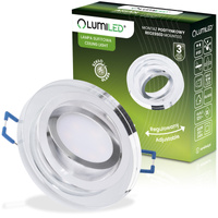 ARIAN LUMILED Halogénové zapustené sklenené kruhové stropné svietidlo GU10