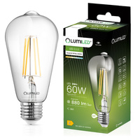 LED žiarovka E27 Edison ST64 8W = 60W 880lm 3000K teplá biela 360° FILAMENT LUMILED