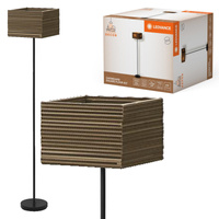 Dekoratívna podlahová lampa E27 Brown Decor Ledvance