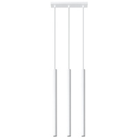 Závesné stropné svietidlo Tuba 3x G9 Tubular Overhang White Modern Pastelo Sollux