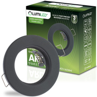 ARDALI zapustené pevné okrúhle halogénové svietidlo grafitový plech MR16 GU10 LUMILED