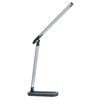 Stolná LED lampa 7W 400lm 4000lm, neutrálna biela 120° čierna strieborná stmievateľná Madera Sanico Goldlux