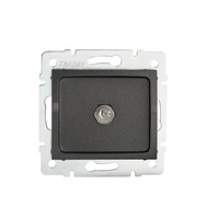 Ekvipotenciálna zásuvka štvorcová uzemňovacia grafitová LOGI Kanlux