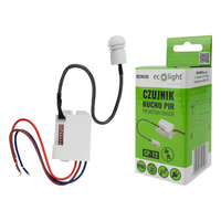 PIR senzor pohybu a súmraku so sondou biely IP65 6m 360° CP Ecolight