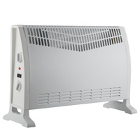 Konvektorový ohrievač 2000W Turbo s nastaviteľným termostatom biely Sanico Goldlux