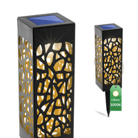 LED solárne záhradné svietidlo 3000K IP44 AZURE LUMILED Ažurový stĺp