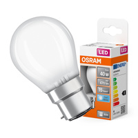 LED žiarovka P45 guľka B22d 4W = 40W 470lm 4000K neutrálna biela 300° Retrofit Filament CLASSIC Osram