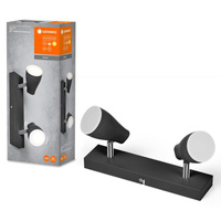 LED bodové nastaviteľné stropné svietidlo 8,6 W 420 lm 3000K, teplá biela čierny bodová Ledvance