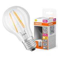 LED žiarovka A60 E27 2,2W = 25W 300lm 2700K teplá biela CRI90 300° Stmievateľné vlákno SUPERSTAR PLUS CLASSIC Osram