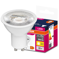 LED PAR16 reflektor GU10 4,5W = 35W 350lm 3000K, teplá biela 120° VALUE Osram