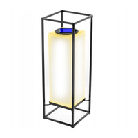 Vonkajšia solárna LED záhradná stojaca lampa 3000K IP44 38cm súmrakový senzor