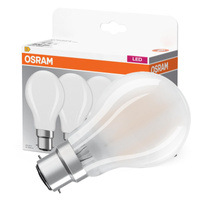 3x LED žiarovka A60 B22d 6,5W = 60W 806lm 2700K teplá biela 300° BASE Osram