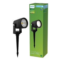 LED reflektorová záhradná lampa 1,5 W 180 lm 2700 K čierna Reuel Ultra Efficient Philips