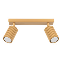 Bodové reflektorové stropné svietidlo Tuba 2x GU10 Gold Carbon Deep Space SL.1561 Sollux