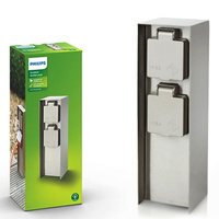 Elektrický záhradný stĺpik 23cm 2x 230V zásuvka IP44 Rock Philips