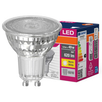 LED PAR16 reflektor GU10 6,9W = 49W 620lm 3000K, teplá biela 120° VALUE Osram