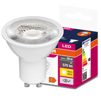 LED PAR16 reflektor GU10 6,9W = 80W 575lm 3000K, teplá biela 60° VALUE Osram