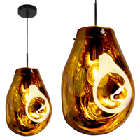 Stropné závesné svietidlo E27 Black Amber Kimberly Sanico Goldlux