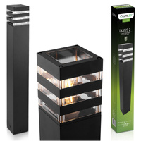 Záhradný vonkajší stožiar stojaci E27 LED TAXUS 2 60cm LUMILED