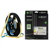 LED pásik COB 9W/m 945lm/m 480LED/m 24V 3000K, teplá biela IP67 Roll 5m Ecolight