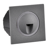 Schodiskové svietidlo 3W 20lm 4000K, neutrálna biela sivá IP44 Q LED Sanico Goldlux