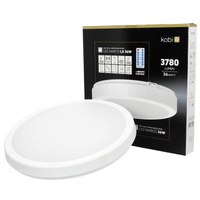 LED stropné svietidlo do kúpeľne Povrchová montáž 36W 3780lm 4000K 120° biela IP65 Nairos Kobi