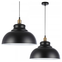 Masterled Stropné svietidlo E27 Čierna biela meď Flara Závesné svietidlo