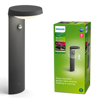 LED 40cm LED 9W 800lm 2700K IP44 Vonkajšie záhradné svetlopohybovým a súmrakovým senzorom Philips