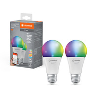 LED žiarovka E27 9W = 60W 806lm RGBW CCT Stmievateľná SMART+ WiFi Classic Ledvance
