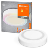 Plafond LED stropné svetlo 18W 650lm 3000K, teplá biela stmievateľná biela 19cm farba + biela Ledvance