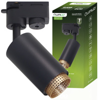 GU10 Busbar Reflektor čierny ELIGIS Jednofázové svetlo LUMILED