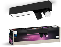 LED reflektorové stropné svietidlo 19,4 W 1630 lm IP20 biele a farebné RGB + TW Black Smart SMART Zigbee Bluetooth Centris Philips HUE