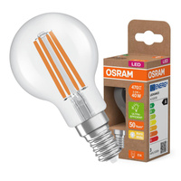 LED žiarovka P45 guľka E14 2,2W = 40W 470lm 2700K teplá biela 330° 214lm/W CLASSIC ENERGY EFFICIENCY Osram